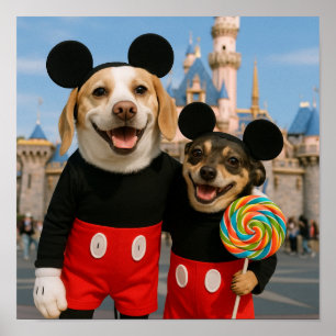 Póster "Diversión en Disney"