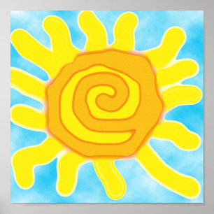 Póster Diversión en el Poster Sun