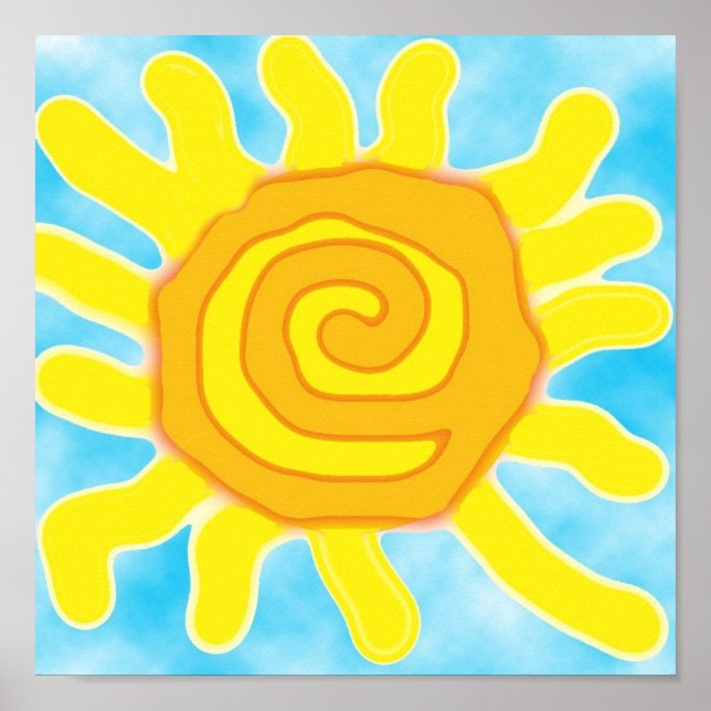 Póster Diversión en el Poster Sun (Frente)