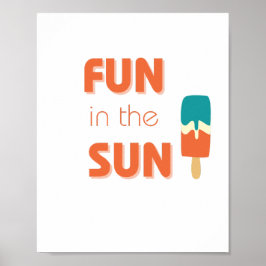Póster diversión en el sol Poster y pinturas