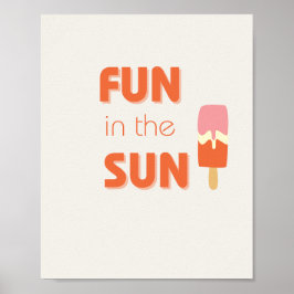 Póster diversión en el sol Poster y pinturas