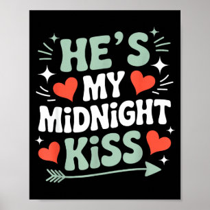 Póster Diversión Es Mi Beso De Medianoche San Valentín Pa