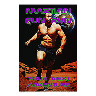 Póster Diversión Marciana - Tu Próxima Aventura