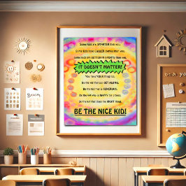 Póster Diversión sé la escuela Inspiradora de los niños d