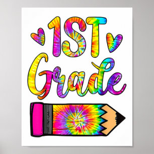 Póster Diversión Volver a la Escuela Profesor de 1er Grad