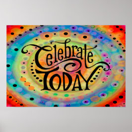 Póster Diversión y alegría celebran hoy