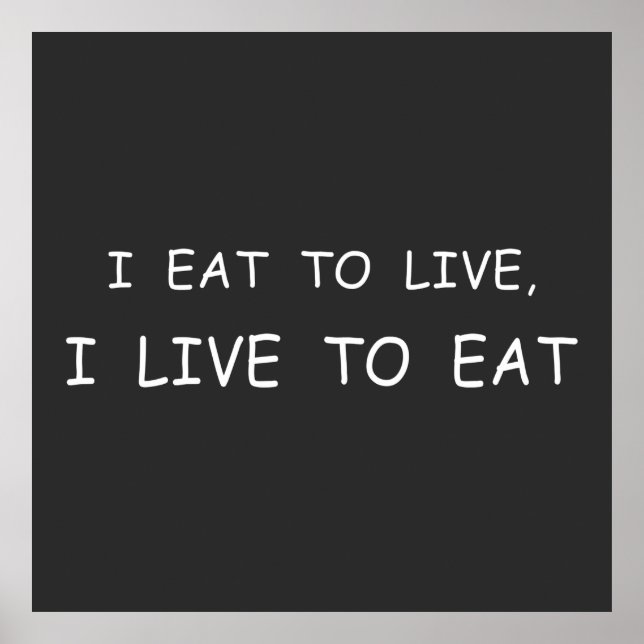 Póster Diversos dichos de comida (Frente)