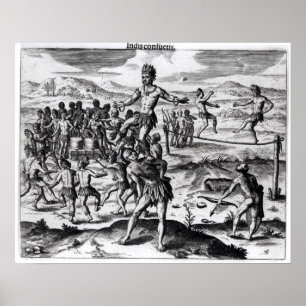 Póster Diversos juegos indios, de 'Americae