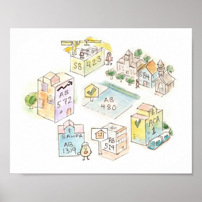 Póster Diversos proyectos de ley de vivienda de 2023 (Frente)