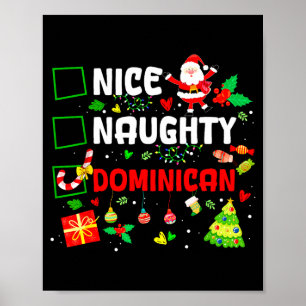 Póster Divertida Buena Traviesa Familia Dominicana Hombre