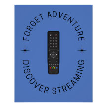 Poster divertida de streaming | Decoración de vent