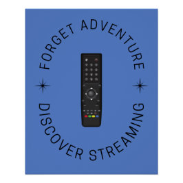 Poster divertida de streaming | Decoración de vent