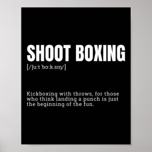Póster Divertida definición de diccionario de Kickboxing 