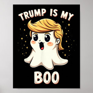 Póster Divertida fiesta de halloween de Donald Trump fant