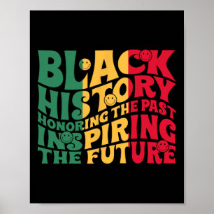Póster Divertida Historia Negra Honrando El Pasado Inspir