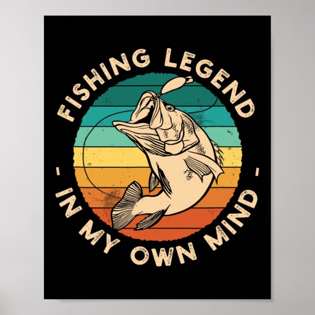 Póster Divertida leyenda de la pesca de barcos (Frente)