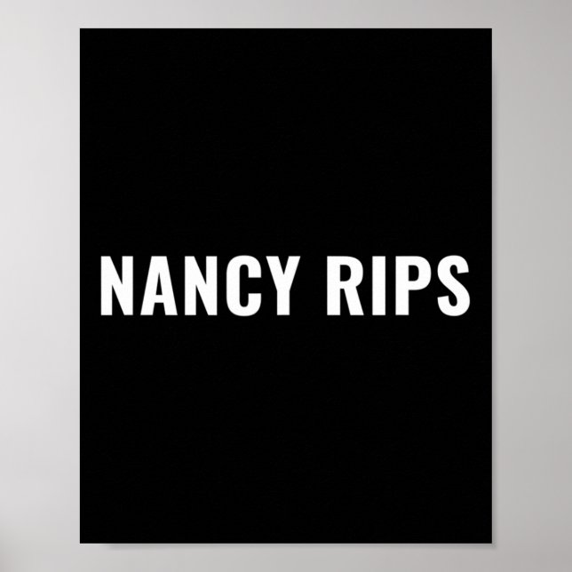Póster Divertida Nancy Pelosi Desgarra Discurso de Direcc (Frente)