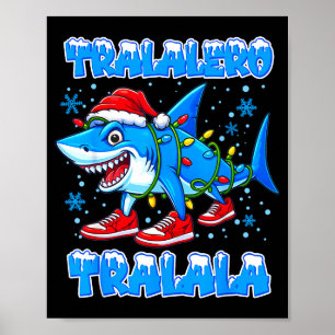 Póster Divertida Navidad Italiana Locura Cerebral Para Ho