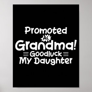 Póster Divertida Nueva Abuela Promoción Cotización Abuela