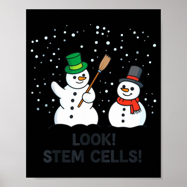 Póster Divertida Química Navidad Profesor de Ciencias Loo (Frente)