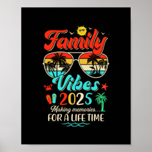 Póster Divertida Reunión Familiar 2025 Creando Recuerdos