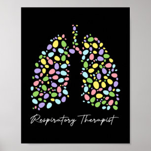 Póster Divertida Terapia Terapéutica Respiratoria Lung F