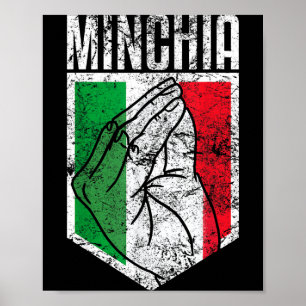 Póster Divertidas citas de Minichia de Italia en italiano