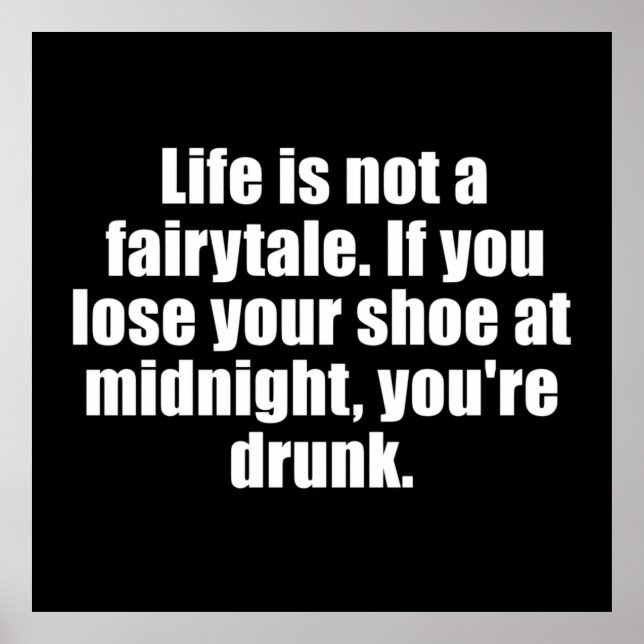 Póster Divertidas declaraciones sarcásticas citas famosas (Frente)