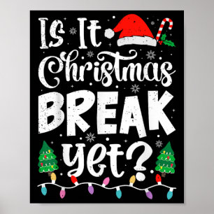 Póster Divertidas vacaciones navideñas son Navidades que 