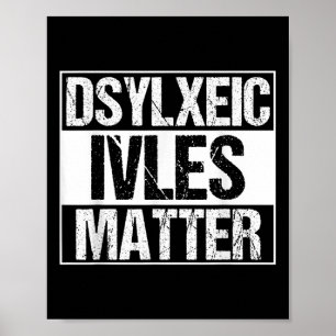 Póster Divertidas vidas disléxicas _ Adhd _ Distexia Conc