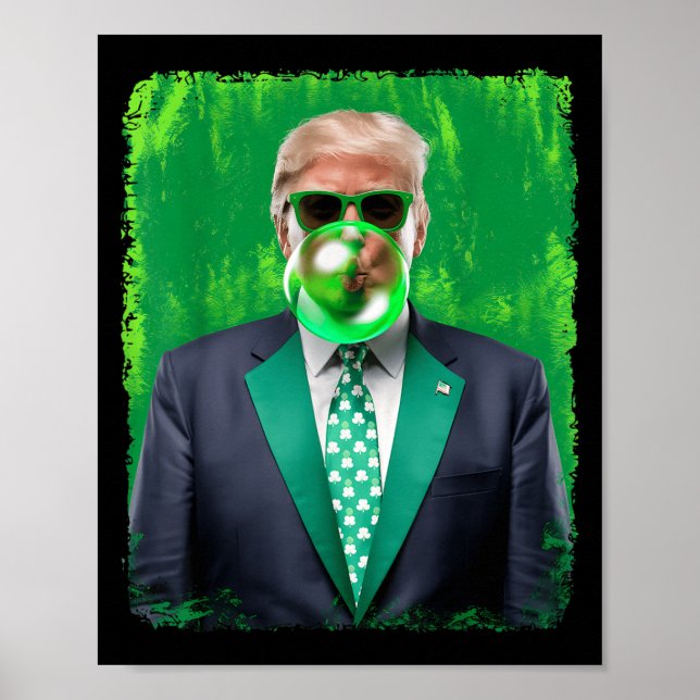 Póster Divertido 47 Presidente St Patricks Día irlandés T (Frente)