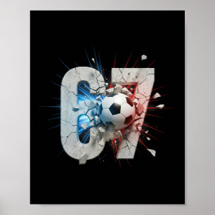 Póster Divertido 67 Fútbol Goteo Seis Siete Meme 6 7 Chic