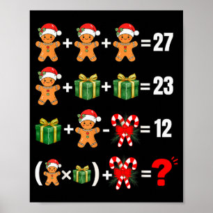 Póster Divertido 67 Meme Caramelo Alegre Santa Matemática