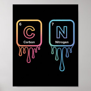 Póster Divertido 67 Meme Ciencia Química Humor Nerdo Tabl