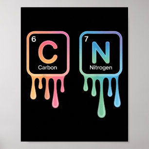 Póster Divertido 67 Meme Ciencia Química Humor Nerdo Tabl