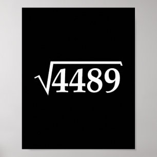 Póster Divertido 67 Meme Deterioro Mental Raíz Cuadrada 4