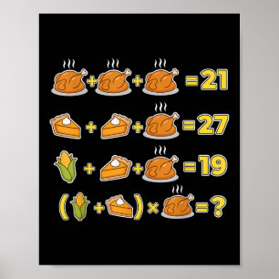Póster Divertido 67 Meme Día de Acción de Gracias Rompeca