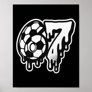 Póster Divertido 67 Meme jerga Fútbol Helado Goteo Seis S
