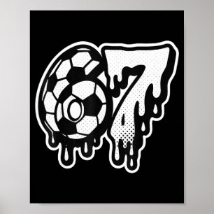 Póster Divertido 67 Meme jerga Fútbol Helado Goteo Seis S