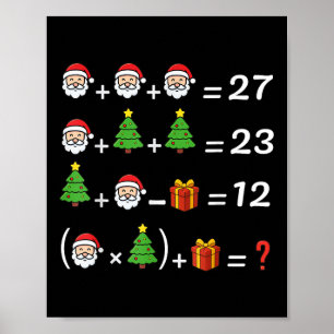 Póster Divertido 67 Meme Navidad Profesor de Matemáticas