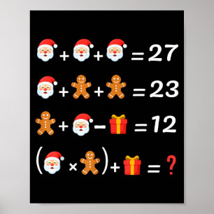 Póster Divertido 67 Meme Navidad Profesor de Matemáticas