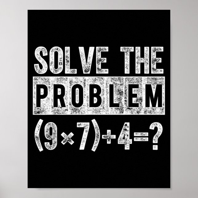 Póster Divertido 67 Meme Pemdas Profesor de Matemáticas E (Frente)