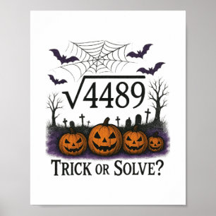 Póster Divertido 67 Meme Profesor de Matemáticas 6 7 Hall