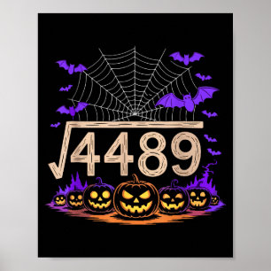 Póster Divertido 67 Meme Profesor de Matemáticas 6 7 Hall