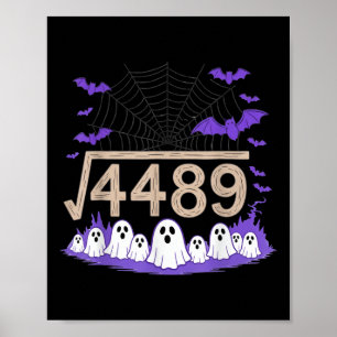 Póster Divertido 67 Meme Profesor de Matemáticas 6 7 Hall
