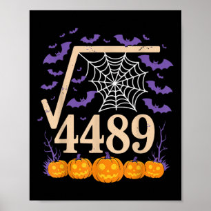 Póster Divertido 67 Meme Profesor de Matemáticas 6 7 Raíz