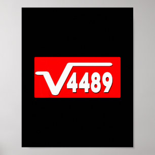 Póster Divertido 67 Meme Raíz Cuadrada 4489 jerga Profeso