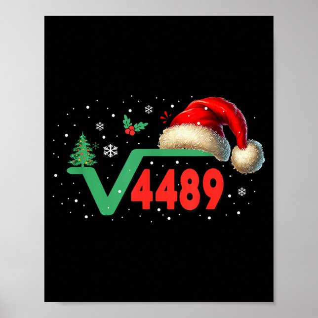 Póster Divertido 67 Meme Raíz Cuadrada 4489 jerga Profeso (Frente)