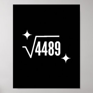 Póster Divertido 67 Meme Raíz Cuadrada 4489 jerga Profeso