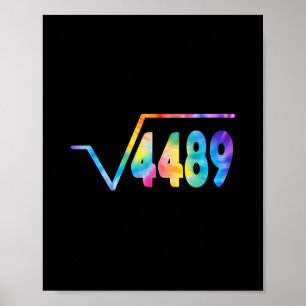 Póster Divertido 67 Meme Raíz Cuadrada 4489 jerga Profeso